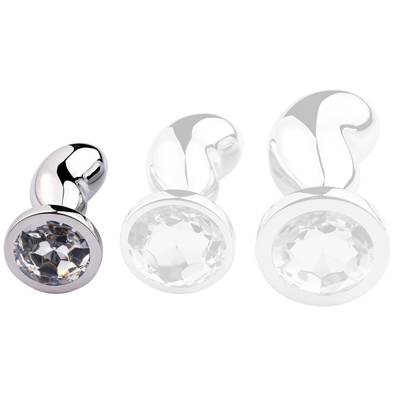 SM Fantasy Plug Bijou BEAN SILVER S 6 x 2.3cm